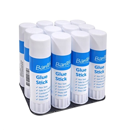 Glue Stick - Bantex PVP 40gm  Pk 12